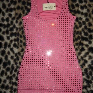 Sorelle UK Pink Studded Dress